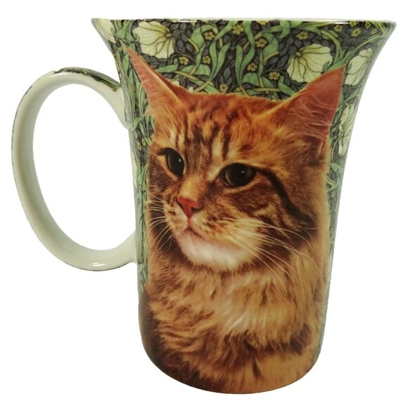 Orange Tabby Cat Coffee Mug Cup McIntosh Feline Friends Fine Bone China - Picture 1 of 7